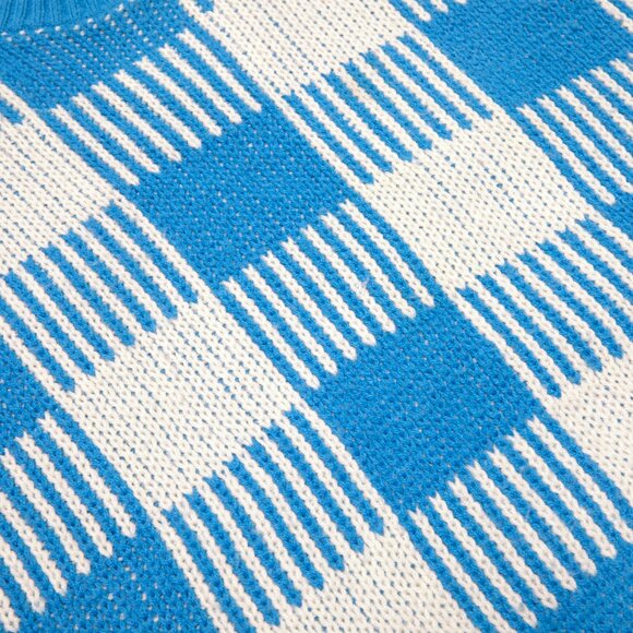 Sundazed (Austria) Structured Jacquard, Checkerboard, Mid-Century - Picture 2 of 6